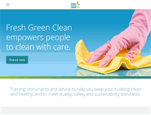 Tablet Screenshot of freshgreenclean.com.au